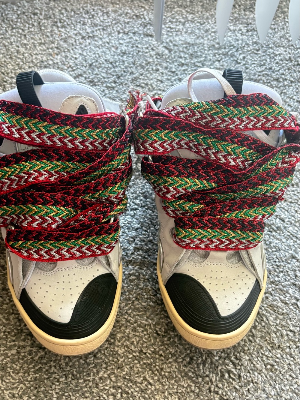 Lanvin Curb Sneakers w/ Glitter Laces – Worn Once Size 40 (US Men 7)